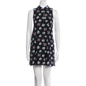 Equipment Floral Silk Mini Dress
